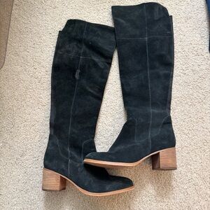 Marc Fisher Suede Over The Knee Block Heel Boots